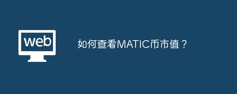 如何查看matic币市值？-第1张图片-华展网