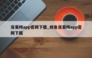 交易所app凯发集团官网下载_鲸鱼交易所app凯发集团官网下载