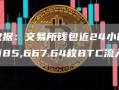 数据：交易所钱包近24小时有85,667.64枚btc流入